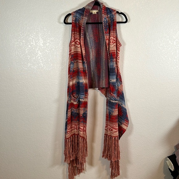 Ralph Lauren Denim & Supply Southwestern Knit Open Front Vest Size XS/Small - Picture 2 of 7